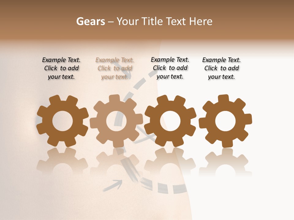 A Woman's Stomach With A Clock On It PowerPoint Template