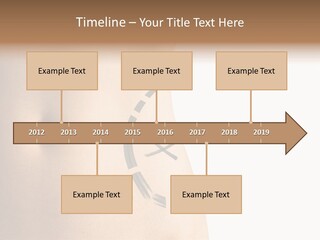 A Woman's Stomach With A Clock On It PowerPoint Template