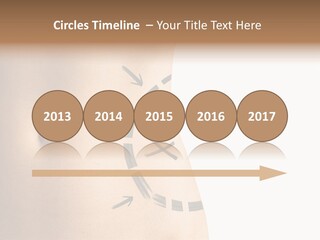 A Woman's Stomach With A Clock On It PowerPoint Template