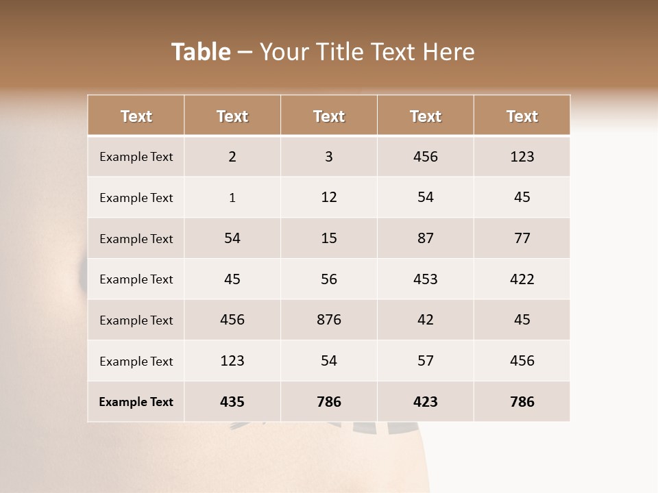 A Woman's Stomach With A Clock On It PowerPoint Template