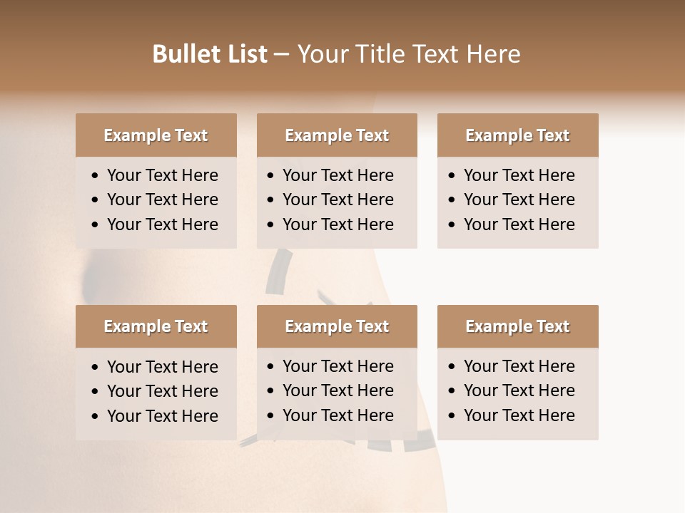 A Woman's Stomach With A Clock On It PowerPoint Template