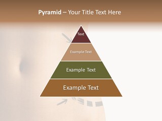 A Woman's Stomach With A Clock On It PowerPoint Template