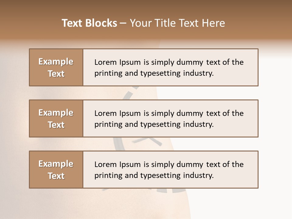 A Woman's Stomach With A Clock On It PowerPoint Template
