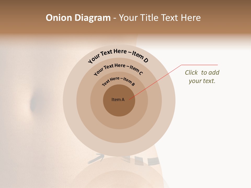 A Woman's Stomach With A Clock On It PowerPoint Template