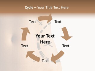 A Woman's Stomach With A Clock On It PowerPoint Template