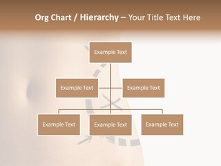 A Woman's Stomach With A Clock On It PowerPoint Template