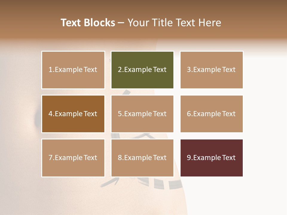 A Woman's Stomach With A Clock On It PowerPoint Template