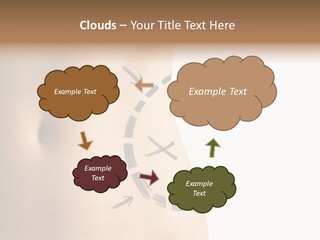 A Woman's Stomach With A Clock On It PowerPoint Template