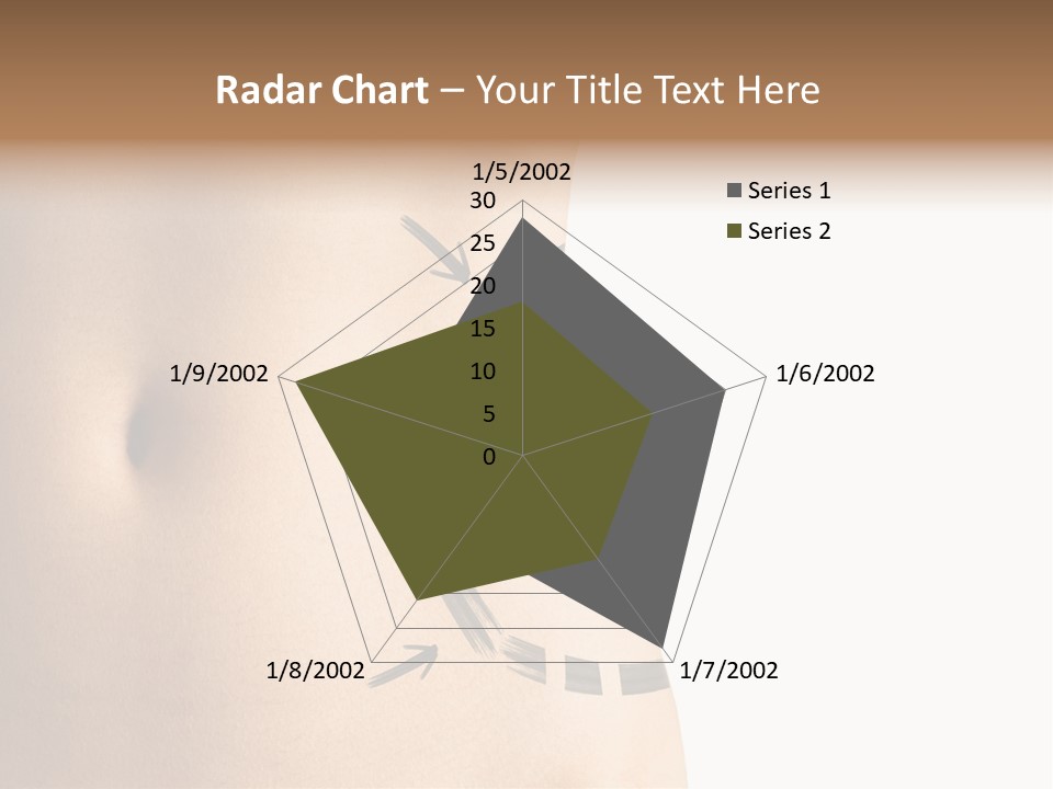 A Woman's Stomach With A Clock On It PowerPoint Template