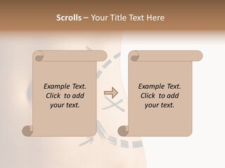 A Woman's Stomach With A Clock On It PowerPoint Template