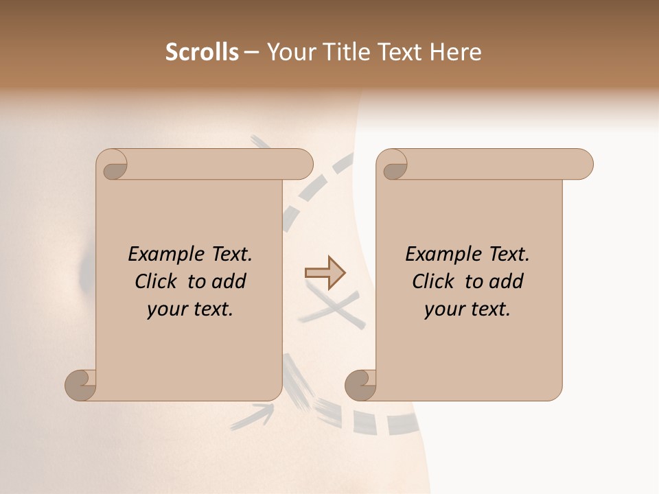A Woman's Stomach With A Clock On It PowerPoint Template