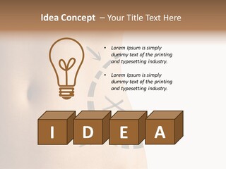 A Woman's Stomach With A Clock On It PowerPoint Template