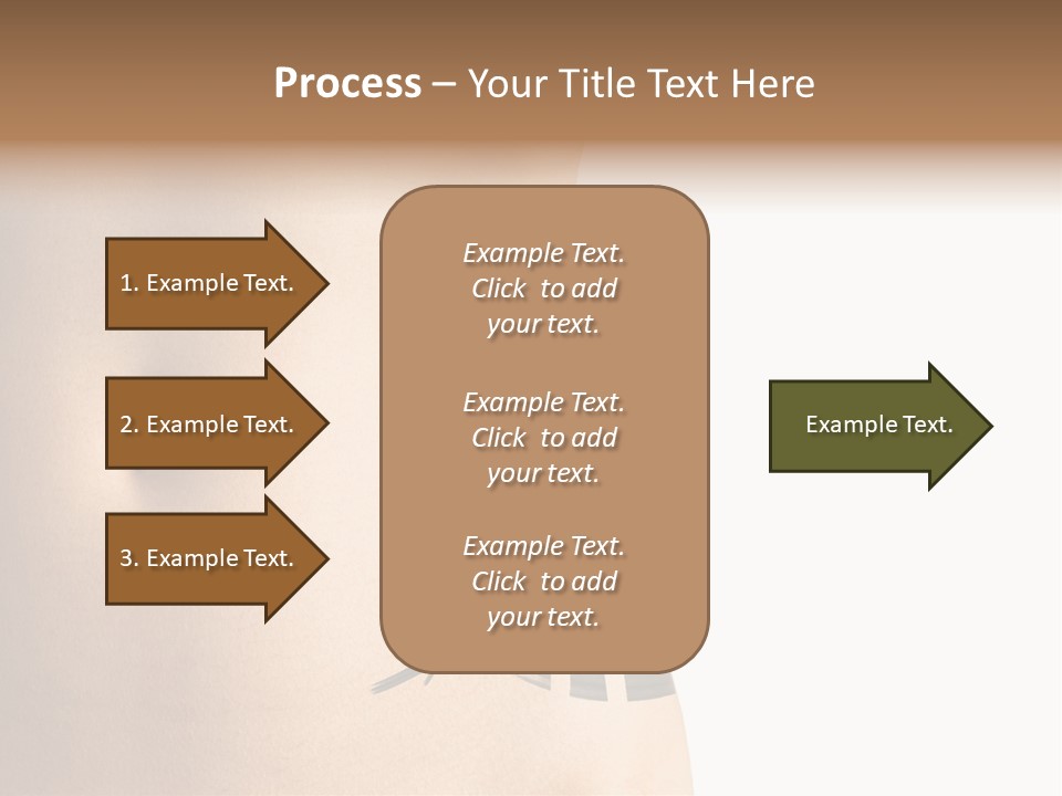 A Woman's Stomach With A Clock On It PowerPoint Template