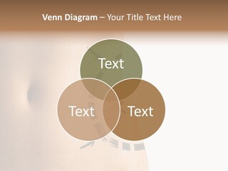 A Woman's Stomach With A Clock On It PowerPoint Template