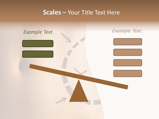 A Woman's Stomach With A Clock On It PowerPoint Template