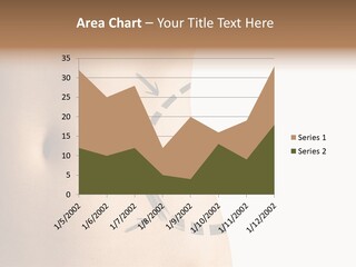 A Woman's Stomach With A Clock On It PowerPoint Template