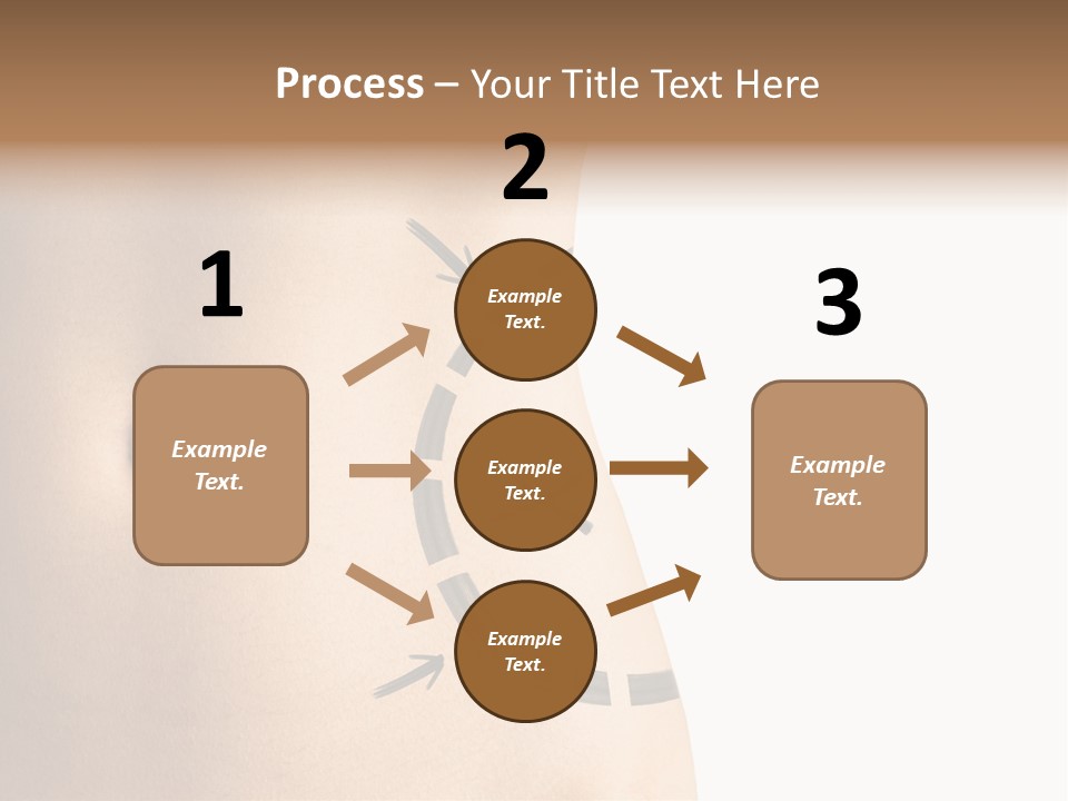 A Woman's Stomach With A Clock On It PowerPoint Template