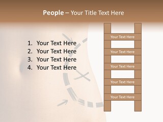 A Woman's Stomach With A Clock On It PowerPoint Template