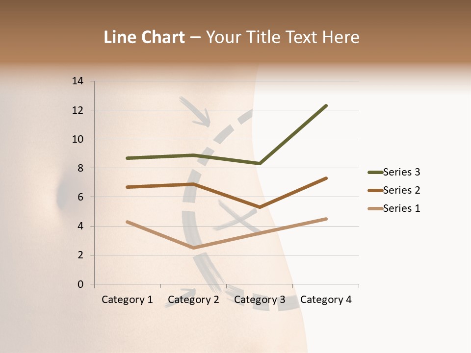 A Woman's Stomach With A Clock On It PowerPoint Template
