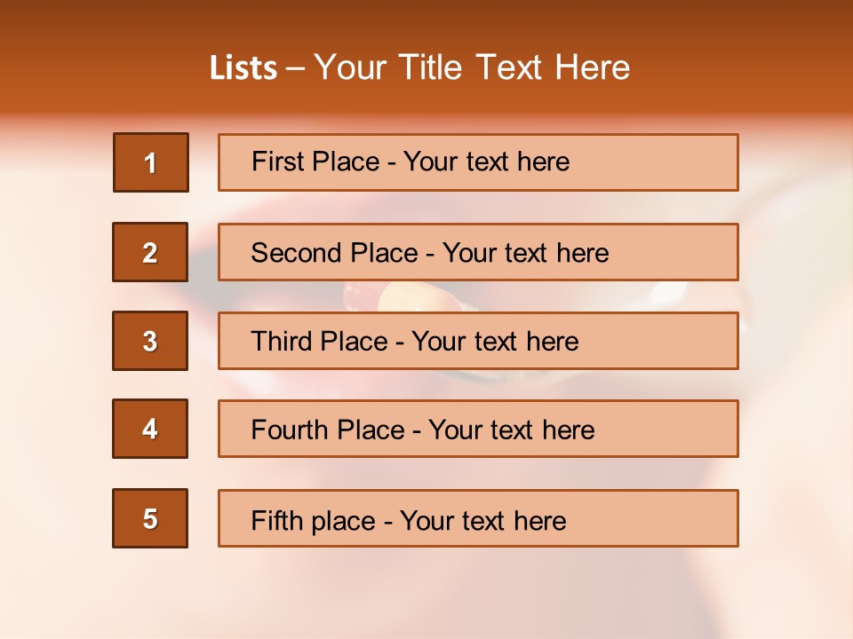 A Woman Holding A Spoon With A Pill On It PowerPoint Template