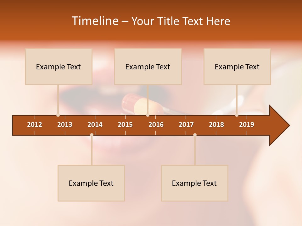 A Woman Holding A Spoon With A Pill On It PowerPoint Template