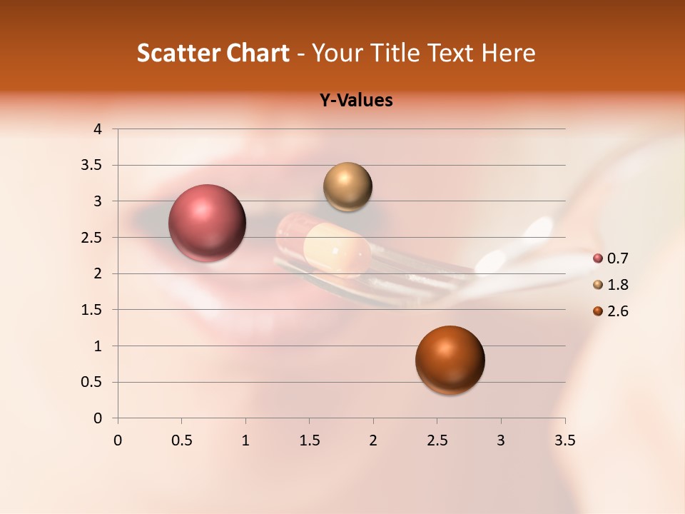 A Woman Holding A Spoon With A Pill On It PowerPoint Template