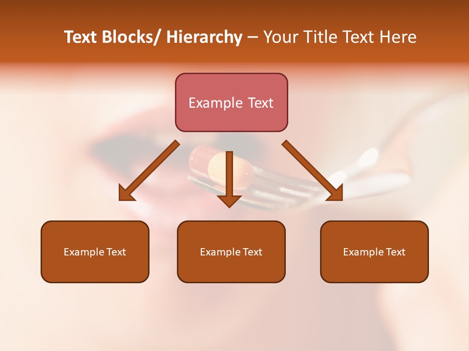 A Woman Holding A Spoon With A Pill On It PowerPoint Template