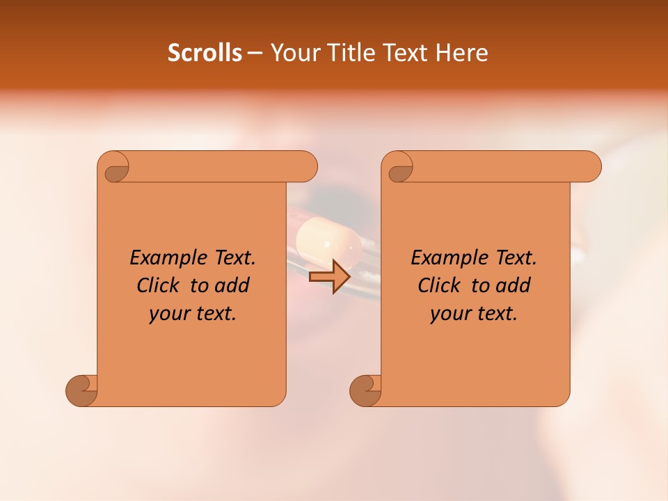 A Woman Holding A Spoon With A Pill On It PowerPoint Template