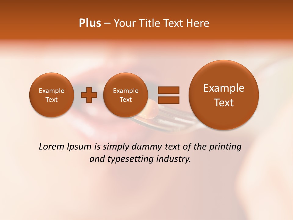 A Woman Holding A Spoon With A Pill On It PowerPoint Template
