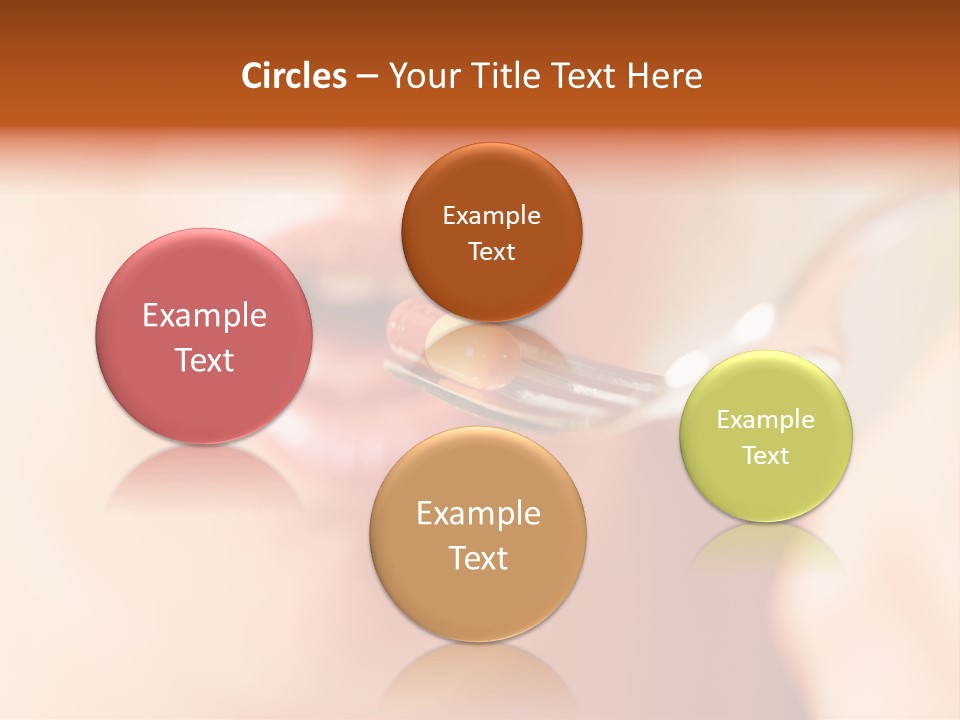 A Woman Holding A Spoon With A Pill On It PowerPoint Template