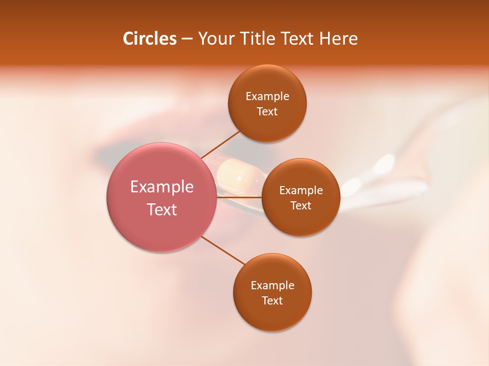 A Woman Holding A Spoon With A Pill On It PowerPoint Template