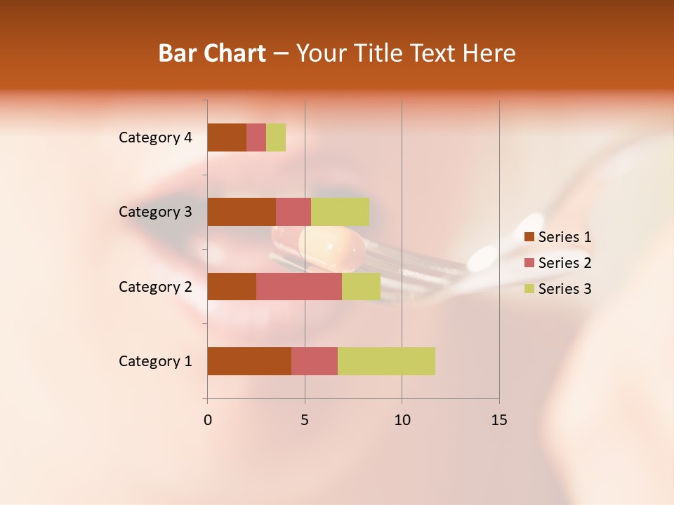 A Woman Holding A Spoon With A Pill On It PowerPoint Template