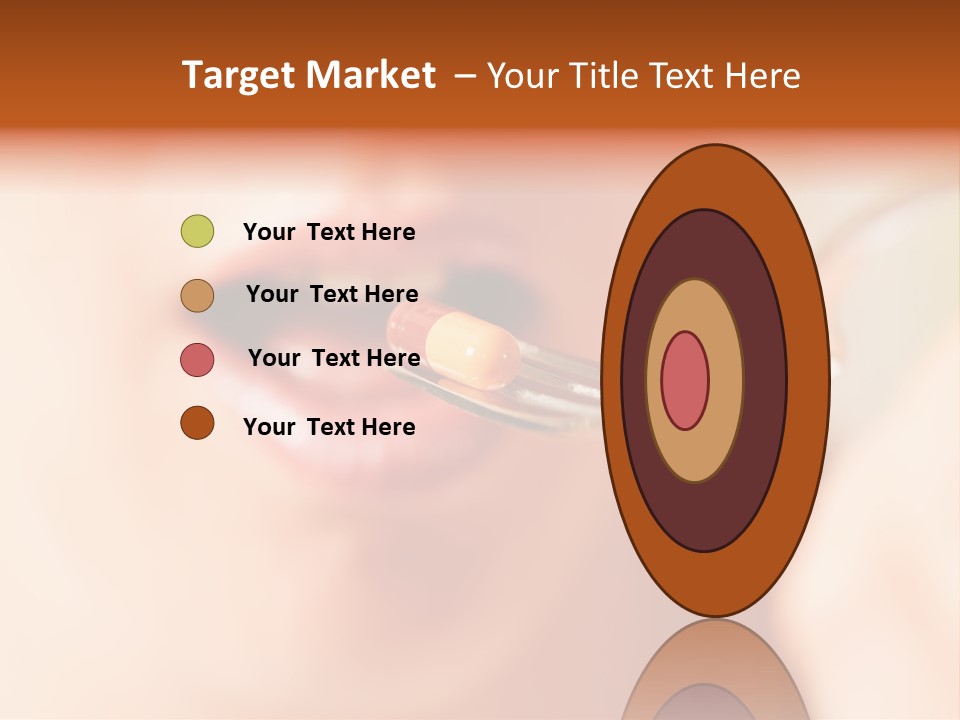 A Woman Holding A Spoon With A Pill On It PowerPoint Template