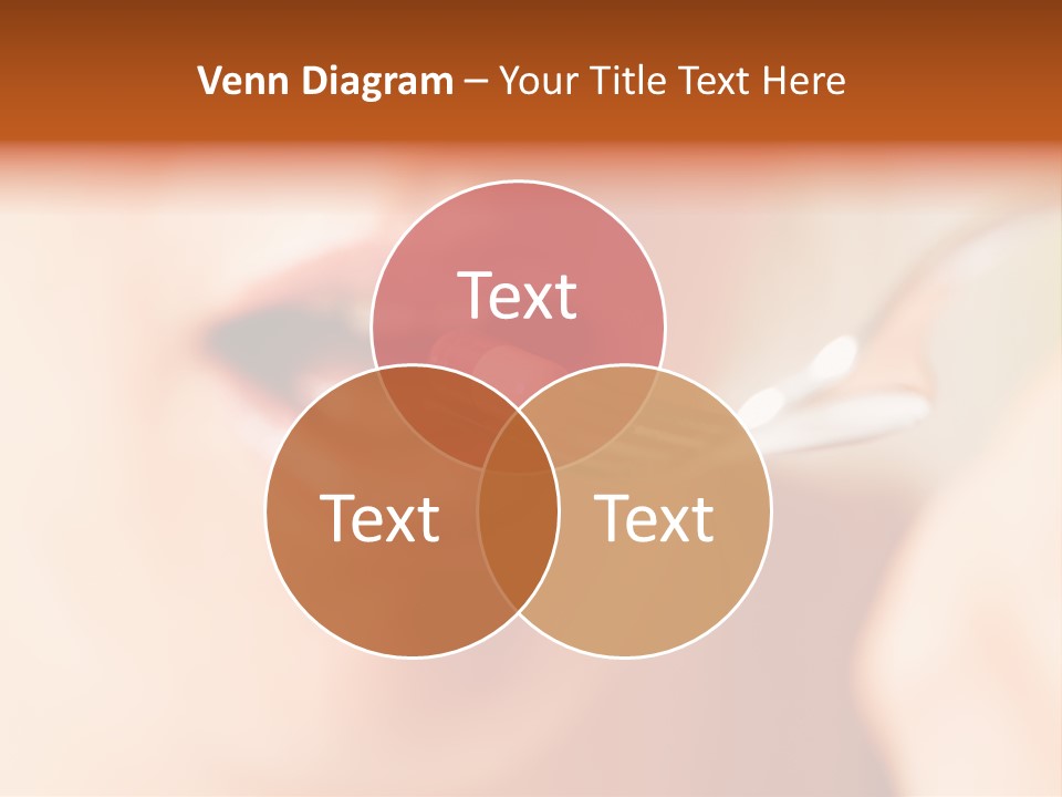 A Woman Holding A Spoon With A Pill On It PowerPoint Template