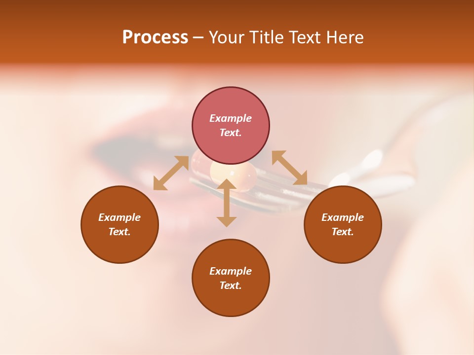 A Woman Holding A Spoon With A Pill On It PowerPoint Template