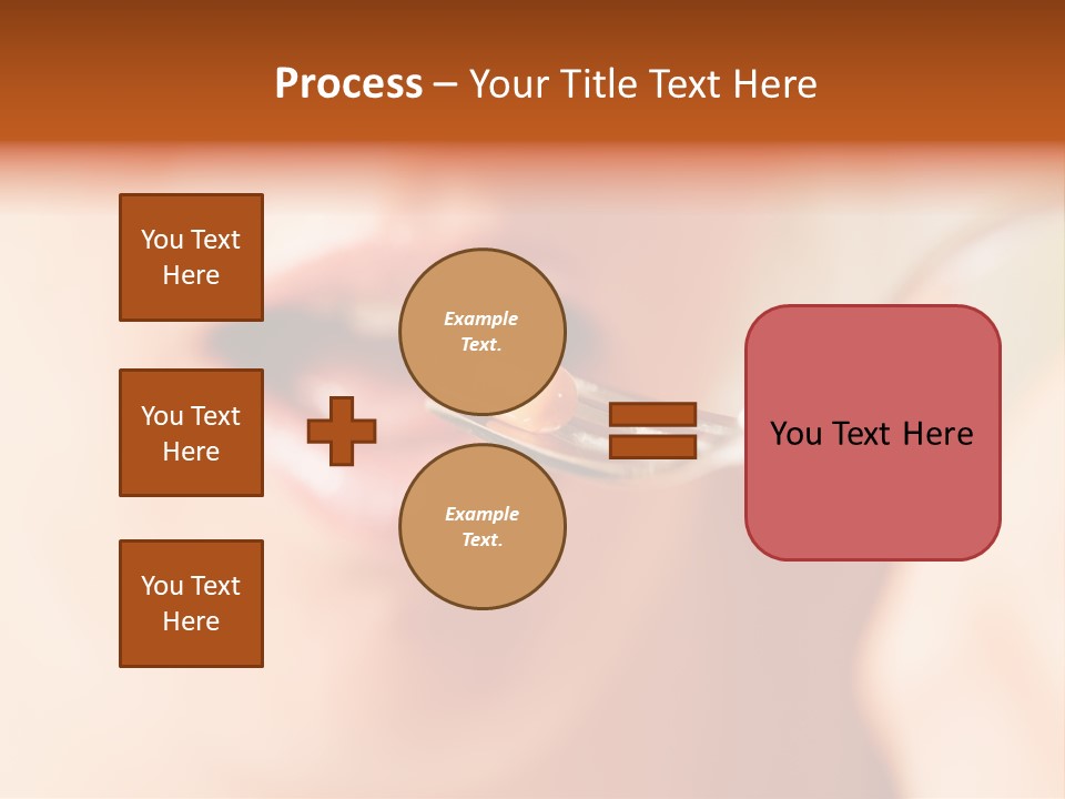 A Woman Holding A Spoon With A Pill On It PowerPoint Template