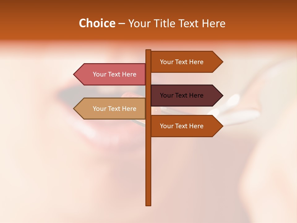 A Woman Holding A Spoon With A Pill On It PowerPoint Template