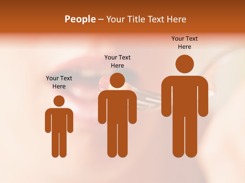 A Woman Holding A Spoon With A Pill On It PowerPoint Template