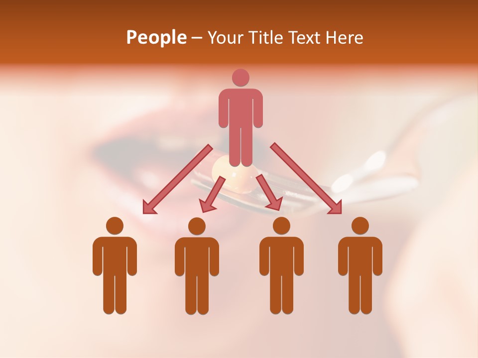 A Woman Holding A Spoon With A Pill On It PowerPoint Template