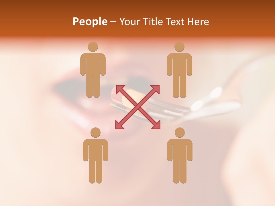 A Woman Holding A Spoon With A Pill On It PowerPoint Template