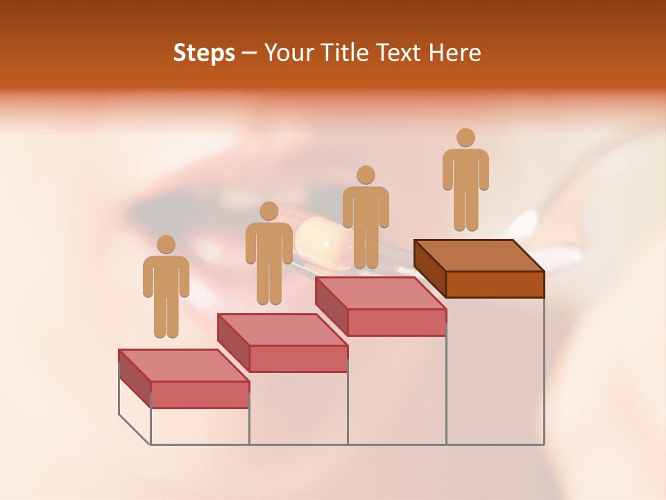 A Woman Holding A Spoon With A Pill On It PowerPoint Template