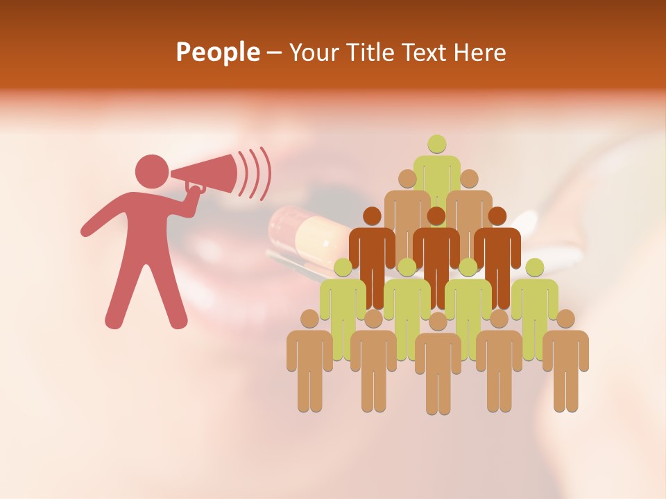 A Woman Holding A Spoon With A Pill On It PowerPoint Template