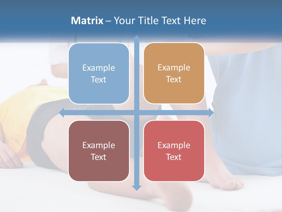 A Doctor Examining A Man's Leg With A Stethoscope PowerPoint Template