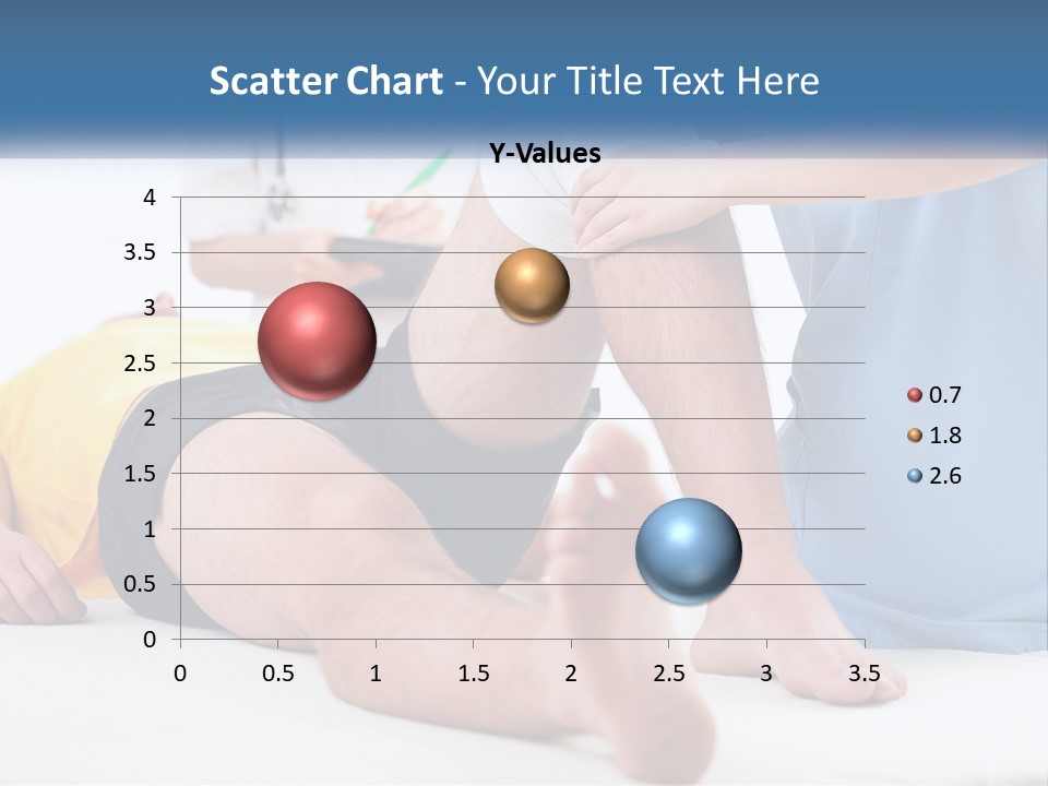 A Doctor Examining A Man's Leg With A Stethoscope PowerPoint Template