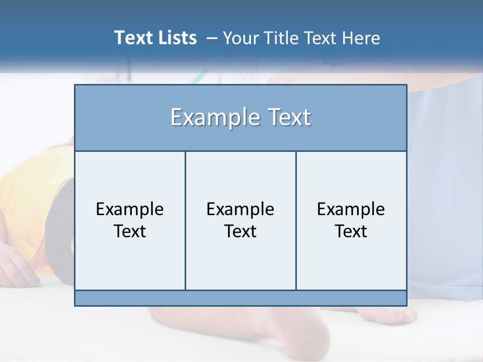 A Doctor Examining A Man's Leg With A Stethoscope PowerPoint Template