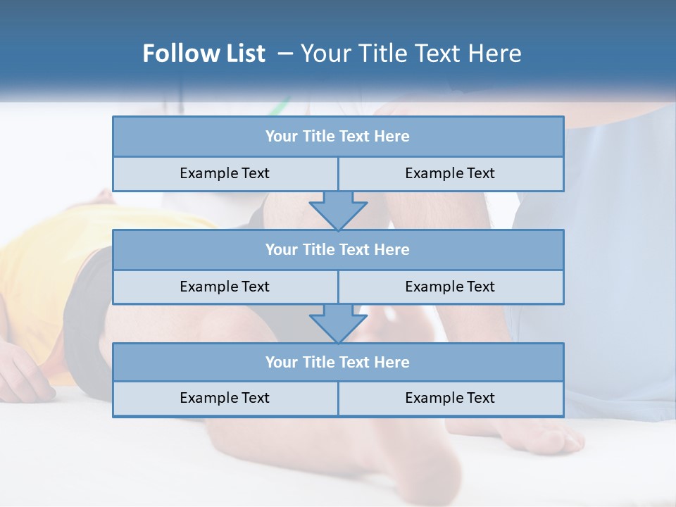 A Doctor Examining A Man's Leg With A Stethoscope PowerPoint Template