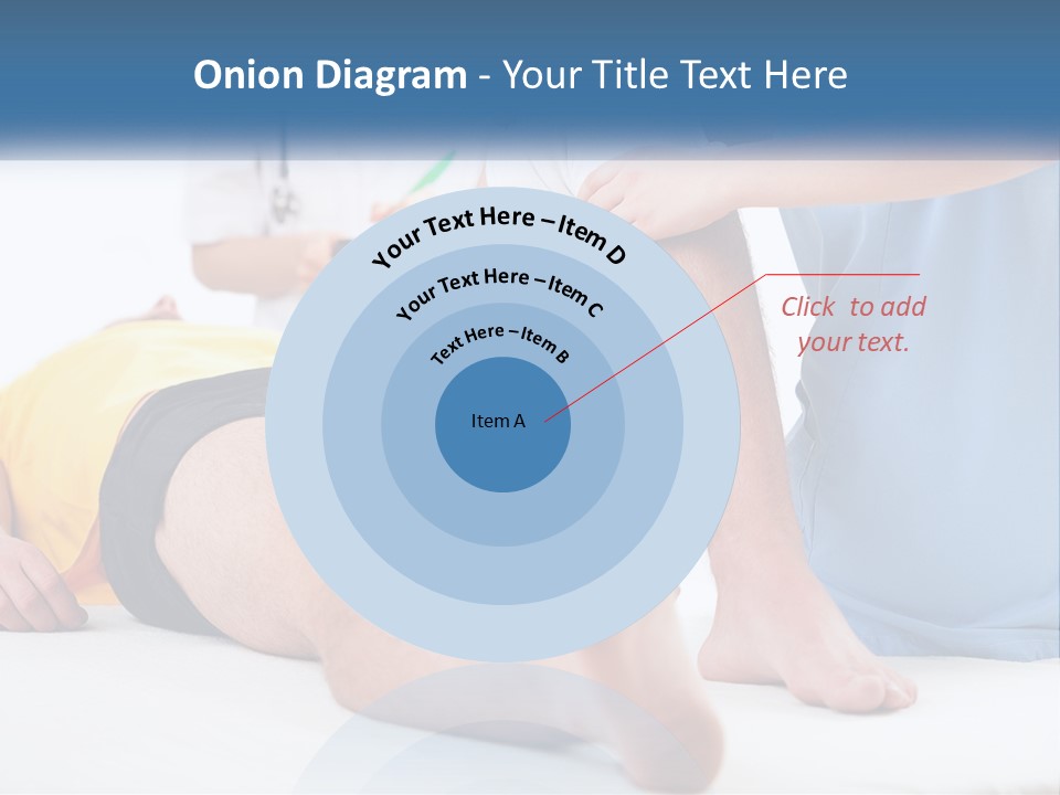 A Doctor Examining A Man's Leg With A Stethoscope PowerPoint Template