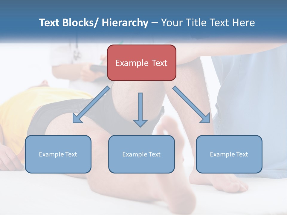 A Doctor Examining A Man's Leg With A Stethoscope PowerPoint Template