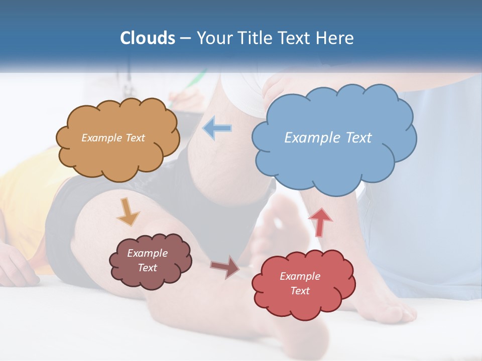 A Doctor Examining A Man's Leg With A Stethoscope PowerPoint Template