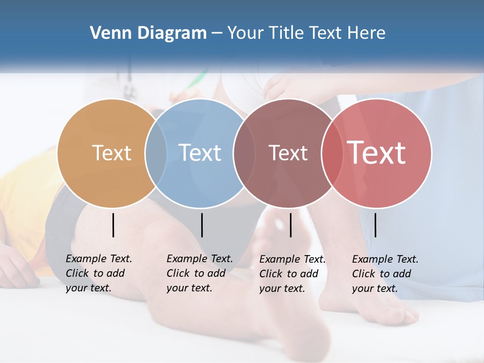 A Doctor Examining A Man's Leg With A Stethoscope PowerPoint Template